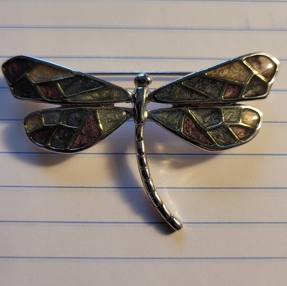 2 Vintage Dragon Fly Pendants - Picture 3 of 6